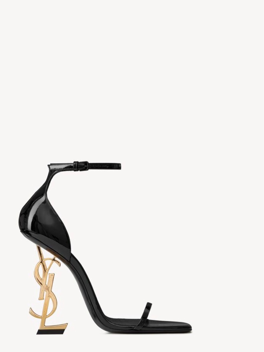 Saint Laurent Black Patent Mini Bag with Gold YSL Accent